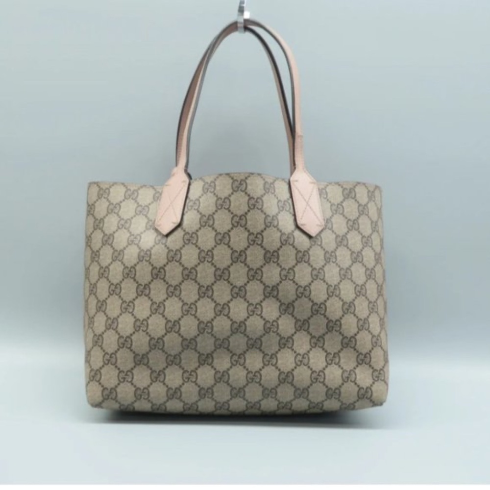 100% Authentic GUCCI Brown Canvas Tote Bag - Picture 2 of 12